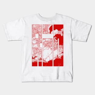 Rio de Janeiro, Brazil City Map Typography - Oriental Kids T-Shirt